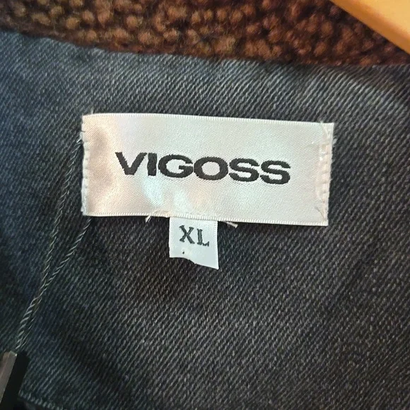 High-Pile Fleece Trim Trucker Jacket - Picture 6 of 10